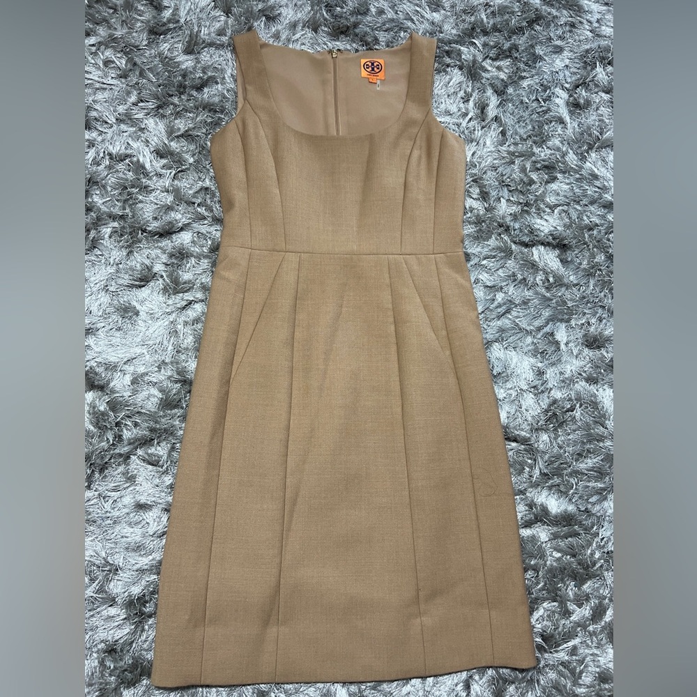Tory Burch Brown oval Neck formal  Dress - Size 2
